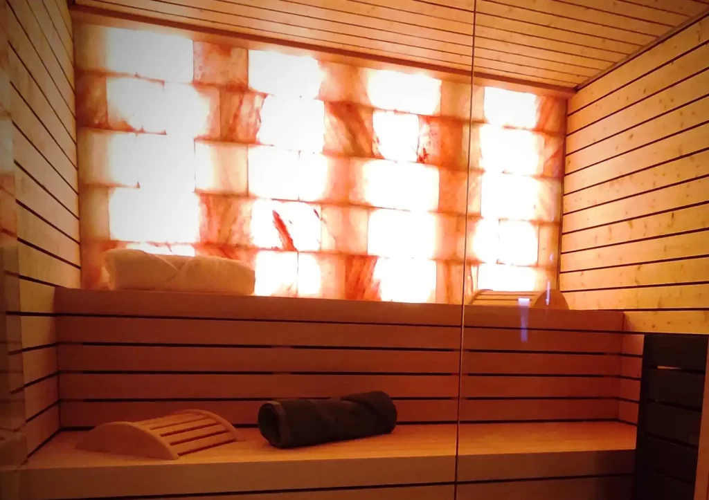 Hygge Suite - Le sauna et son mur de sel